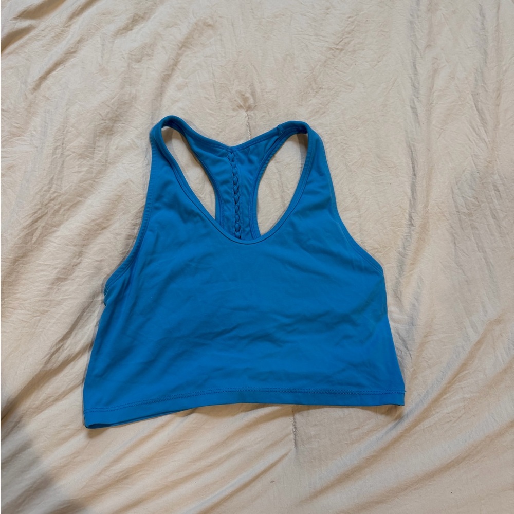 aerie Bright Blue Bra with Braided Strap Detail